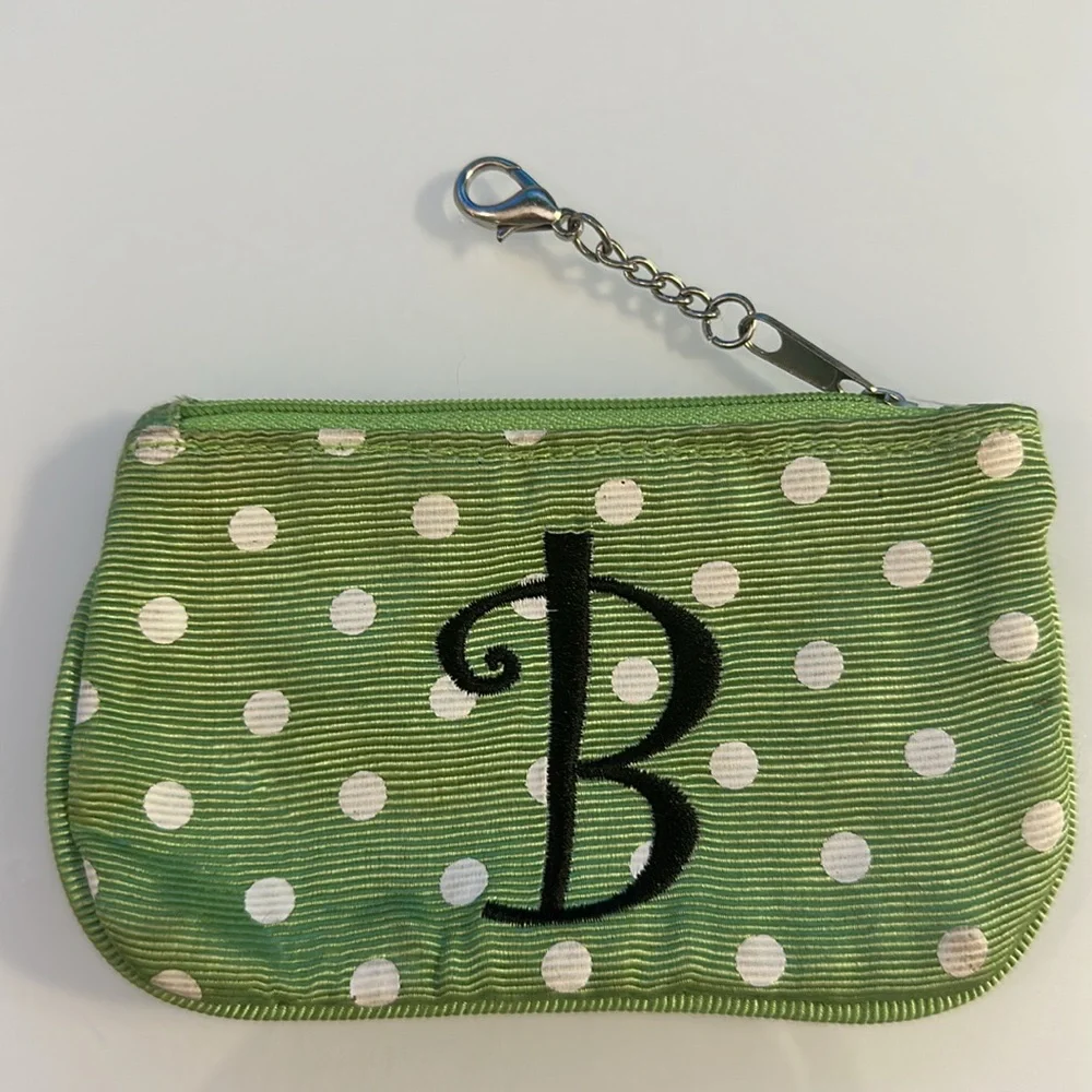 🆓FREE with purchase! B Polka Dot ID Wallet Coin Purse